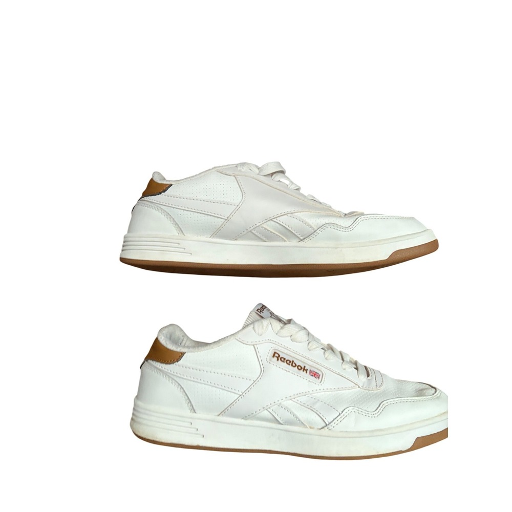 Reebok Classic‎ Techque T Mens White Tan Gum Leather Sneakers GY6445 Size 9
